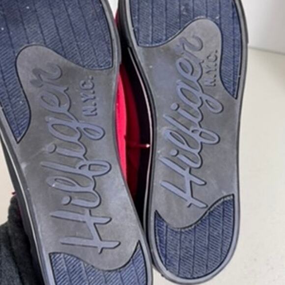 "TOMMY HILFIGER" Red Mens Sneakers Size 12 Street Wear Preppy Academia Walking - Picture 11 of 11